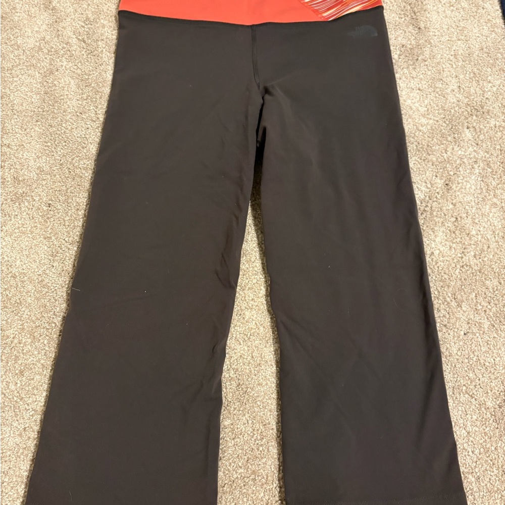 The North Face Pants Women Small Gray Pink Leggings Hiking Straight Stretch